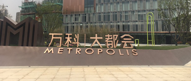 万科大都会地产标识